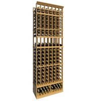 8' Seven Column Display Wood Wine Rack
