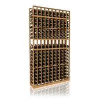 7' Ten Column Display Wood Wine Rack