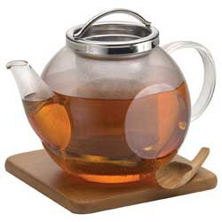 Photo of BonJour Harmony Glass Teapot.