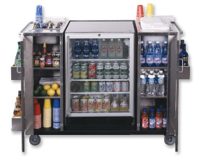 Photo of Summit CARTOSSCRRC Stainless Steel Outdoor Serving Cart with Refreshment Center