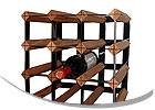 Wood and Metal Wine Racks