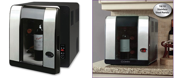 Photo of Chambrer WC605SS 7-Bottle Countertop Thermoelectric Wine Cooler