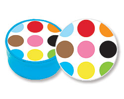 Photo of French Bull Dots Ceramic Coasters (Set of 6)