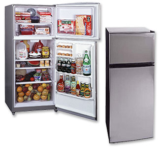 Photo of Summit FF985SS 8.8 Cu Ft Stainless Steel Frost-Free Refrigerator-Freezer.