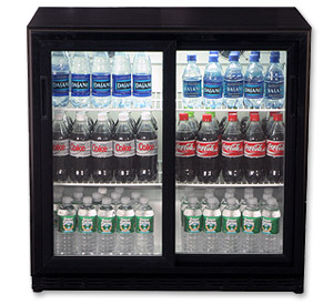 Photo of Summit SCR700 6.5 Cu. Ft. Undercounter Beverage Cooler w/Sliding Glass Doors