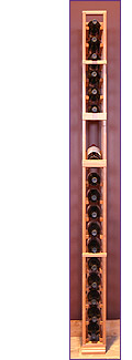 Photo of Grotto 1-Column Wine Rack with Display Row