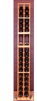 Photo of Grotto 2-Column Wine Rack with Display Row