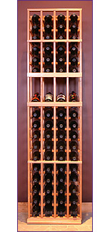Photo of Grotto 4-Column Wine Rack with Display Row