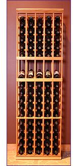 Photo of Grotto 5-Column Wine Rack with Display Row
