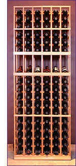 Photo of Grotto 6-Column Wine Rack with Display Row