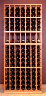Photo of Grotto 7-Column Wine Rack with Display Row