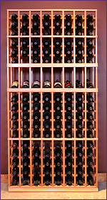 Photo of Grotto 8-Column Wine Rack with Display Row