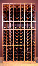 Photo of Grotto 9-Column Wine Rack with Display Row