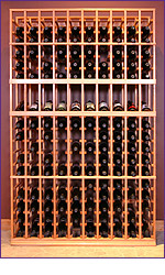 Photo of Grotto 10-Column Wine Rack with Display Row