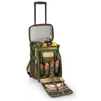 Avalanche Picnic Cooler on Wheels - Pine Green