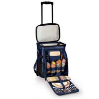 Avalanche Picnic Cooler on Wheels - Navy