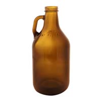 Libbey 64 oz. Amber Glass Beer Growler