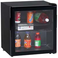 1.9 Cu. Ft. Beverage Cooler - Black Cabinet and Black Framed Glass Door