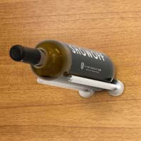Vino Rails for Wood Surfaces (with Collars) - Milled Aluminum