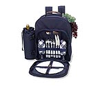 Picnic at Ascot Kent Picnic Backpack for Two - Navy Blue