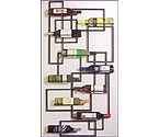 Mid-Century Wall Wine Rack