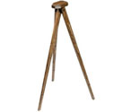 Rogar 0402 Hardwood Tripod Wine Opener Stand
