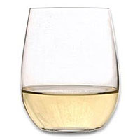 O Chardonnay / Viognier Stemless Wine Glasses (Set of 2)