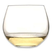 O Chardonnay / White Burgundy Stemless Wine Glasses (Set of 6)