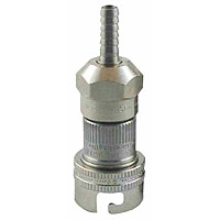 Stainless Steel Pin Lock Hansen Keg Home Brew Gas In Keg Tap - 1/4in. Barb - Straight