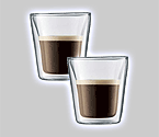 Bodum 10108-10 Canteen Double Wall Espresso / Shot Glass (Set of 2)