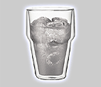 Bodum 10479-10 Rigi Stacking Double Wall Glass - Medium - Set of 2