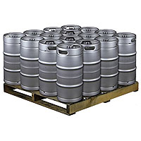 Pallet of 16 Kegs -  7.75 Gallon Commercial Keg with Drop-In D System Sankey Valve
