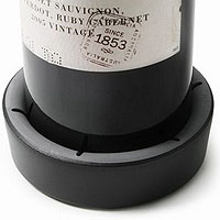 Black Wine Bottle Coaster