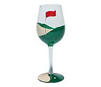 19th Hole Wine Glass by Lolita Love My Wine Stemware Collection