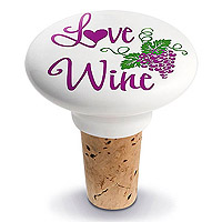 Love Ceramic Wine Bottle Stopper