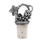 Pewter Grapevine Wine Bottle Stopper