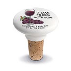 I Love To Cook Ceramic Wine Bottle Stopper