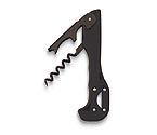 Boomerang Two-Step Soft Touch Waiter's Corkscrew - Black