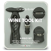 4-Piece Rabbit Wine Tool Kit-Black