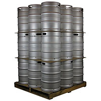 Pallet of 27 Kegs -  15.5 Gallon (1/2 Barrel) Commercial Keg - Drop-In Sankey D System Valve