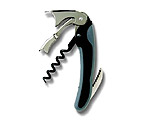 Double Power Waiter's Soft-Touch Corkscrew - Black