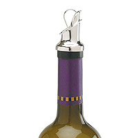 Silver-Plated Wine Stopper and Pourer