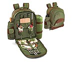 Picnic Time Avalon Deluxe Insulated Backpack with Picnic Service for Two