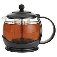 Prosperity Tea Pot with Poly Carbonate Shut Off Infuser