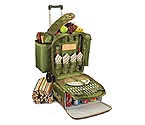 Excursion Picnic Cooler for Four on Wheels - Pine Green