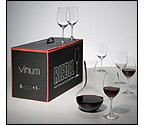 Riedel Vinum Bordeaux Set of 6 Plus 1 Bonus Decanter Gift Set
