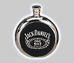 Jack Daniel's Stainless Steel Circular Liquor Flask - 5 oz.