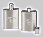 Jack Daniel's 7 Ounce Satin Flask with Shot Cap - 7 oz.