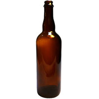 750 ml Belgian Home Brew Beer Bottles - Cork Finish (Case of 12)