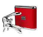Metrokane VIP Rabbit Lever-Style Wine Opener - Red Leather